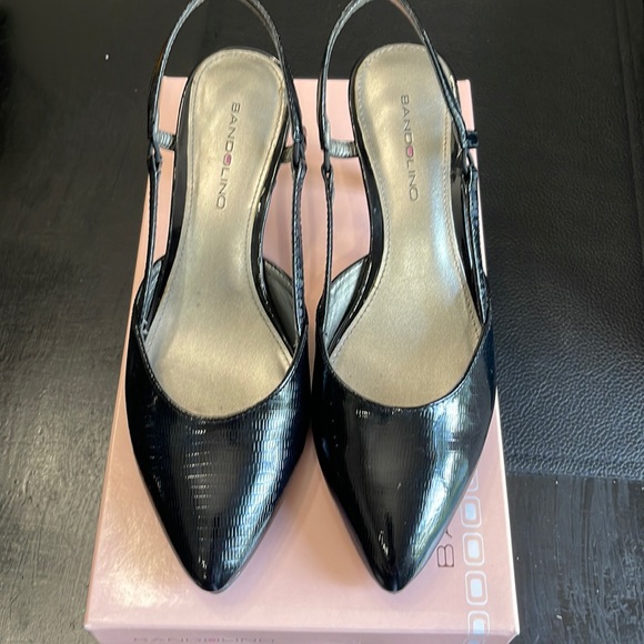 Bandolino Shoes - Bandolino Black sling back black patent pumps 2 in heel Size 6.5M
